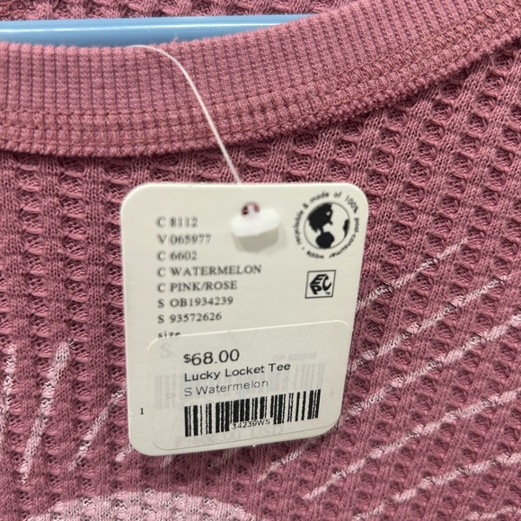 Free People We The Free Lucky Locket Tee Watermelon Womens Size Small NWT - Picture 3 of 7